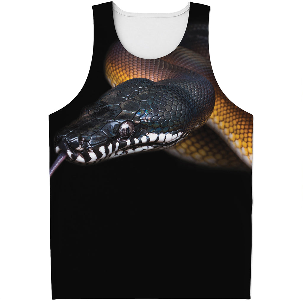 Leiopython Snake Print Men's Tank Top