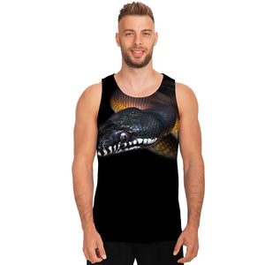 Leiopython Snake Print Men's Tank Top