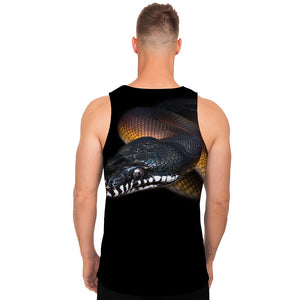 Leiopython Snake Print Men's Tank Top