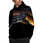 Leiopython Snake Print Pullover Hoodie