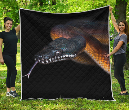 Leiopython Snake Print Quilt
