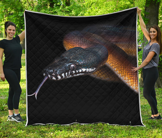 Leiopython Snake Print Quilt