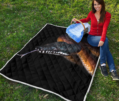 Leiopython Snake Print Quilt