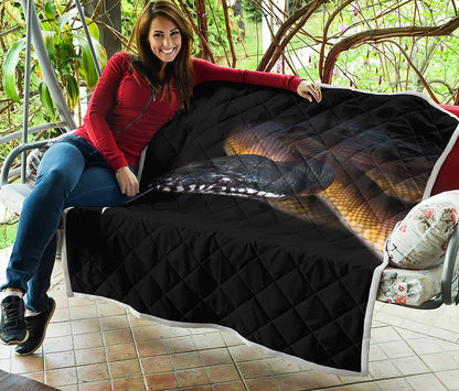 Leiopython Snake Print Quilt