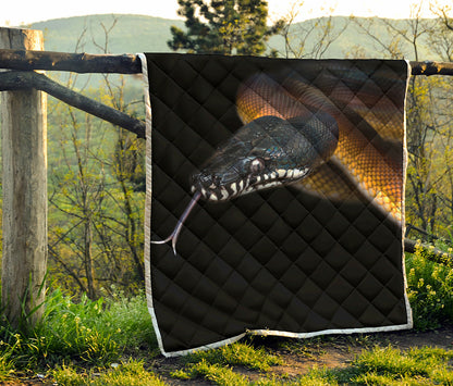 Leiopython Snake Print Quilt