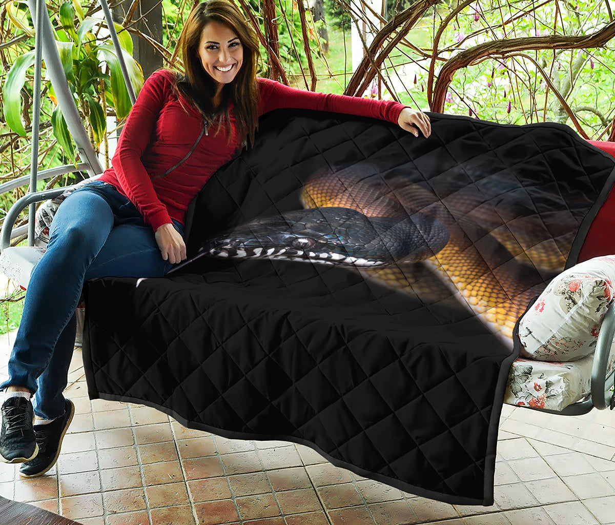 Leiopython Snake Print Quilt
