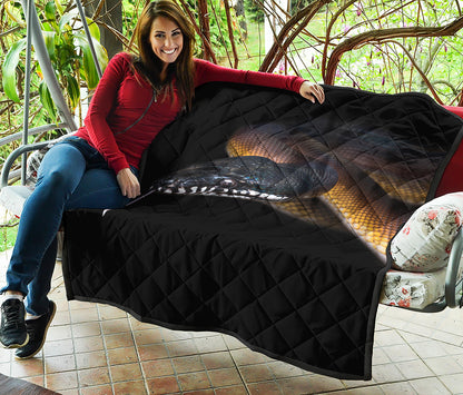 Leiopython Snake Print Quilt