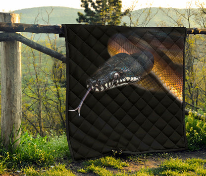 Leiopython Snake Print Quilt
