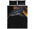 Leiopython Snake Print Quilt Bed Set
