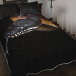 Leiopython Snake Print Quilt Bed Set