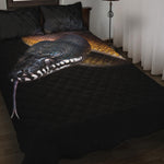 Leiopython Snake Print Quilt Bed Set