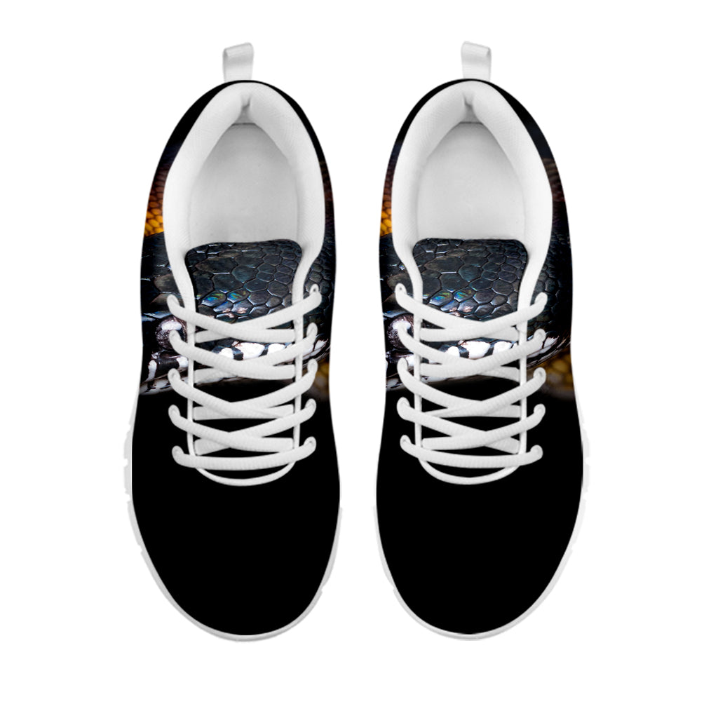 Leiopython Snake Print White Sneakers