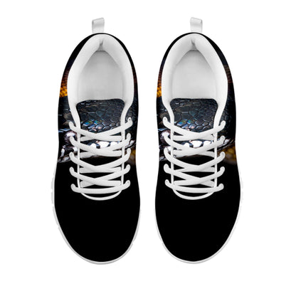 Leiopython Snake Print White Sneakers