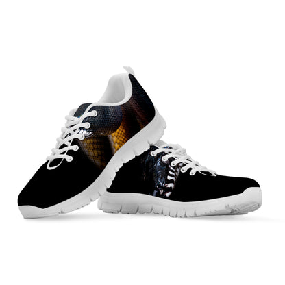 Leiopython Snake Print White Sneakers