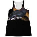 Leiopython Snake Print Women's Racerback Tank Top