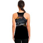 Leiopython Snake Print Women's Racerback Tank Top