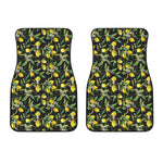 Lemon And Flower Pattern Print Front Car Floor Mats