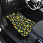 Lemon And Flower Pattern Print Front Car Floor Mats