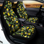 Lemon And Flower Pattern Print Universal Fit Car Seat Covers