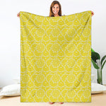 Lemon Slices Pattern Print Blanket