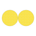 Lemon Slices Pattern Print Car Coasters