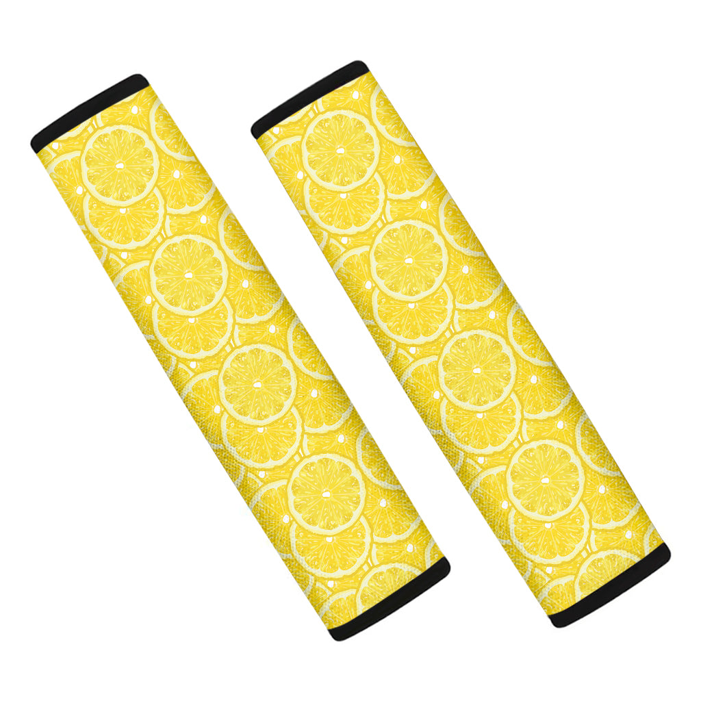 Lemon Slices Pattern Print Car Seat Belt Covers