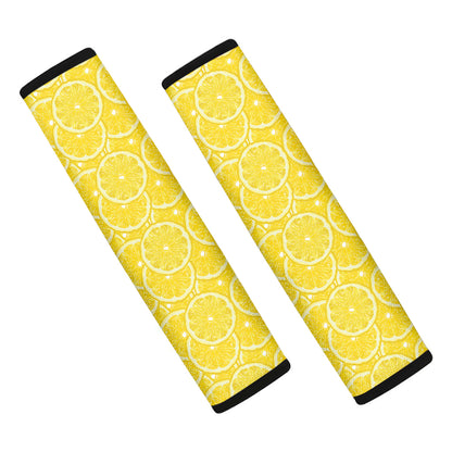 Lemon Slices Pattern Print Car Seat Belt Covers