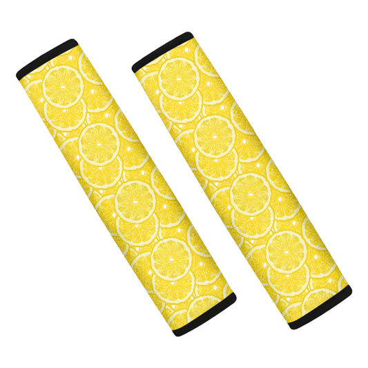 Lemon Slices Pattern Print Car Seat Belt Covers