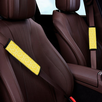 Lemon Slices Pattern Print Car Seat Belt Covers