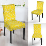 Lemon Slices Pattern Print Dining Chair Slipcover