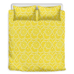 Lemon Slices Pattern Print Duvet Cover Bedding Set