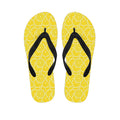 Lemon Slices Pattern Print Flip Flops