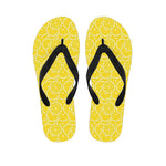 Lemon Slices Pattern Print Flip Flops