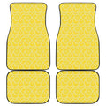 Lemon Slices Pattern Print Front and Back Car Floor Mats