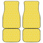 Lemon Slices Pattern Print Front and Back Car Floor Mats