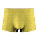 Lemon Slices Pattern Print Men's Boxer Briefs