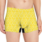Lemon Slices Pattern Print Men's Boxer Briefs