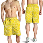 Lemon Slices Pattern Print Men's Shorts