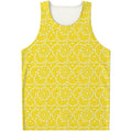 Lemon Slices Pattern Print Men's Tank Top