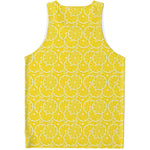 Lemon Slices Pattern Print Men's Tank Top