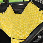 Lemon Slices Pattern Print Pet Car Back Seat Cover
