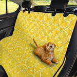 Lemon Slices Pattern Print Pet Car Back Seat Cover