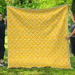 Lemon Slices Pattern Print Quilt