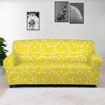 Lemon Slices Pattern Print Sofa Cover