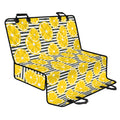 Lemon Striped Pattern Print Pet Car Back Seat Cover