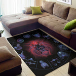 Leo And Astrological Signs Print Area Rug