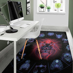 Leo And Astrological Signs Print Area Rug