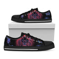 Leo And Astrological Signs Print Black Low Top Sneakers