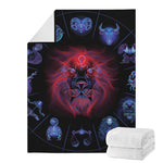 Leo And Astrological Signs Print Blanket