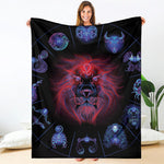 Leo And Astrological Signs Print Blanket